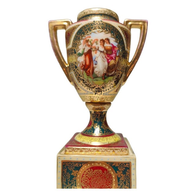 Small Austrian Porcelain Vase, 19th Century For Sale - Image 9 of 14