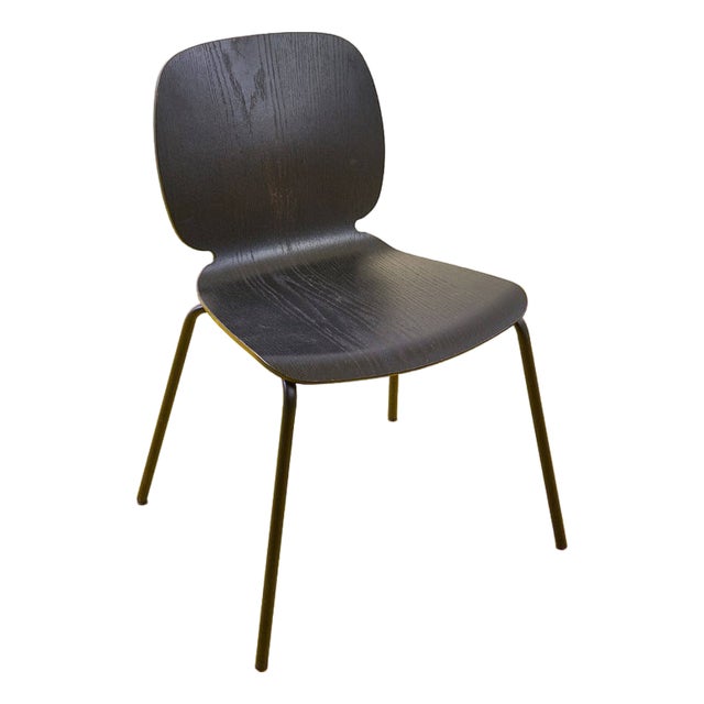 Vintage Black Wooden Chair For Sale