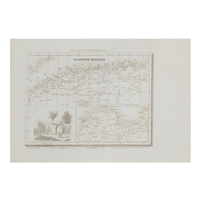 Unknown, Colonie D'alger, Etching, 19th Century For Sale