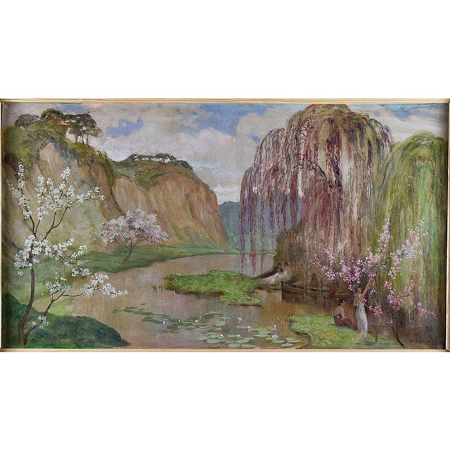 Painting and frame in very good condition. This piece has an attribution mark, I am sure that it is completely authentic...