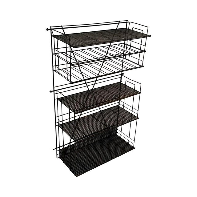 Vintage Metal Hanging Shelving Unit, 1960 For Sale - Image 9 of 10