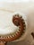 Burnt Umber Vintage Antique Settee With Marble Side Table For Sale - Image 8 of 12