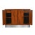 Wood Rolling Modern Rosewood Serving | Bar Cabinet W: Hidden Wheels For Sale - Image 7 of 10