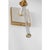 Julie Neill for Visual Comfort Signature Lucia 21" Cordless Sconce in Matte White and Crystal with Linen Shade For Sale - Image 11 of 14