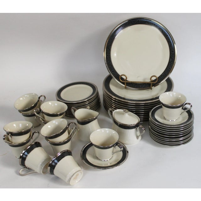 Ceramic Lenox China Moonlight Mood- Service for 12 Plus Sugar/Creamer 63 PCS For Sale - Image 7 of 7