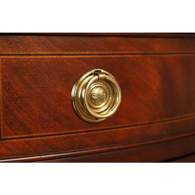 Henkel Harris Georgian Style Mahogany Demilune Console For Sale - Image 10 of 18