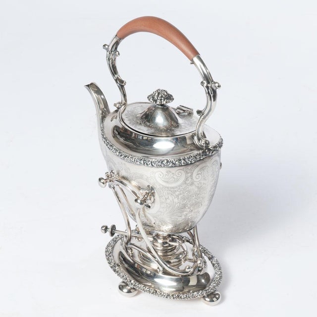 Antique English Silverplated Tilting Tea Kettle Chairish