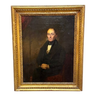 American School Portrait, Distinguished Gentleman (“Mr. Wilson”), c. 1835–1845 For Sale