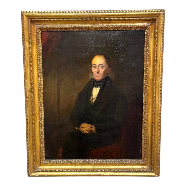 American School Portrait, Distinguished Gentleman (“Mr. Wilson”), c. 1835–1845 For Sale