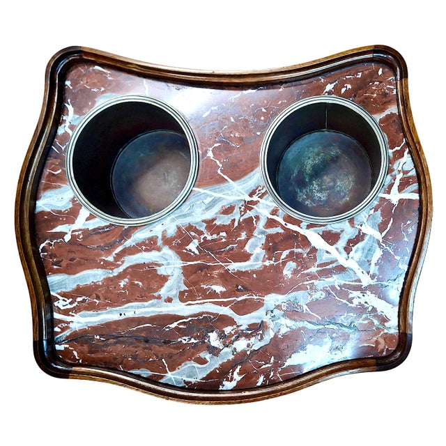 Wood A 19th-Century Louis XV-Style Refraîchissoir Wine Cooling Table For Sale - Image 7 of 11