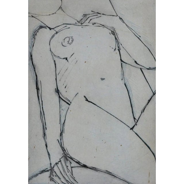 John Emanuel 'Nude' Limited Edition Etching on Paper For Sale