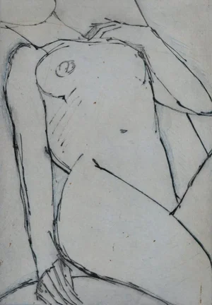 John Emanuel 'Nude' Limited Edition Etching on Paper
