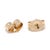 Malachite Bezel Studs, 14k Yellow Gold, Length 5 Mm, Dainty For Sale - Image 4 of 4