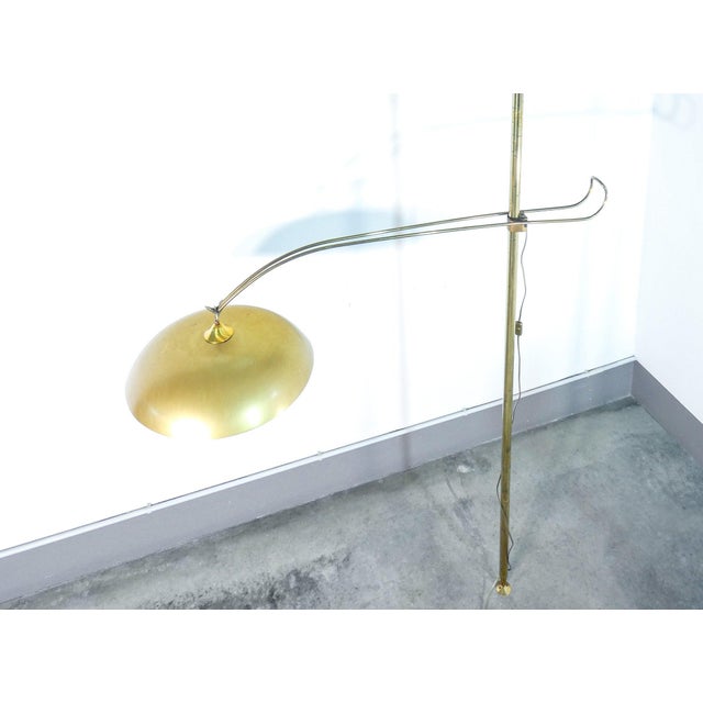 Vintage Italian Brass Floor Lamp, 1940s For Sale - Image 5 of 18