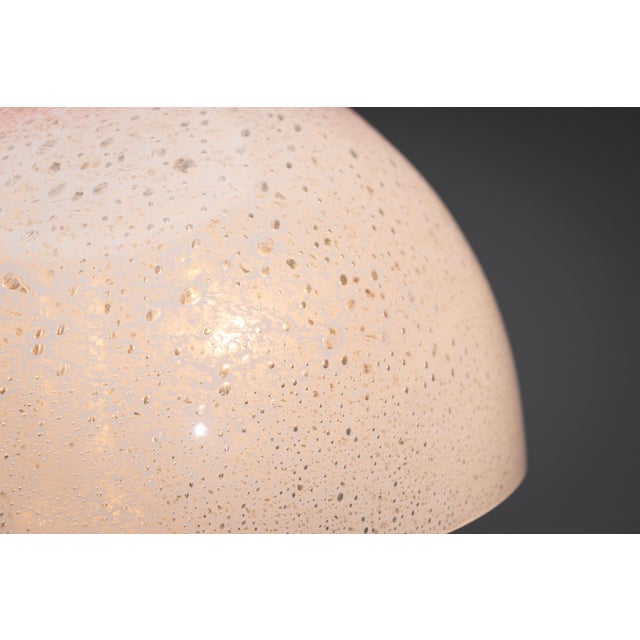 Table Lamp in Bubble Glass with Rainbow Coloured Details from Doria Leuchten, 1970s For Sale - Image 16 of 18