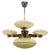 Art Deco Czechoslovak Chandelier in Walnut Chrome and Glass, 1940s For Sale - Image 13 of 13
