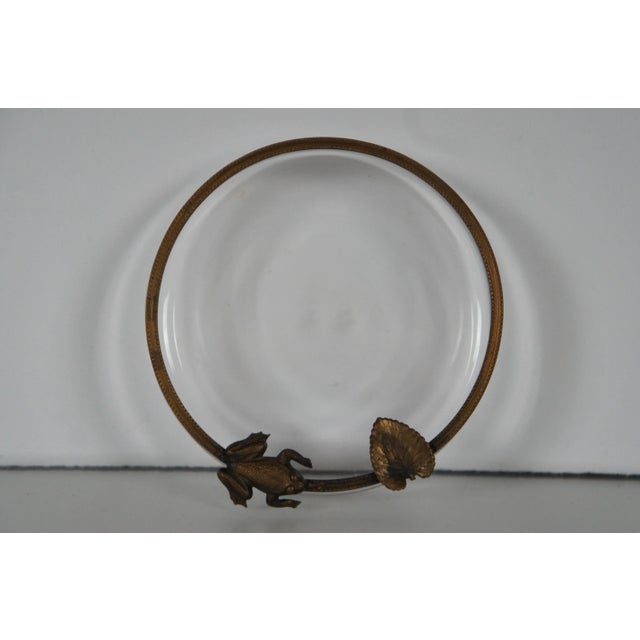 Mid Century Artisian Glass Ashtrays - Set of 2 For Sale - Image 9 of 10