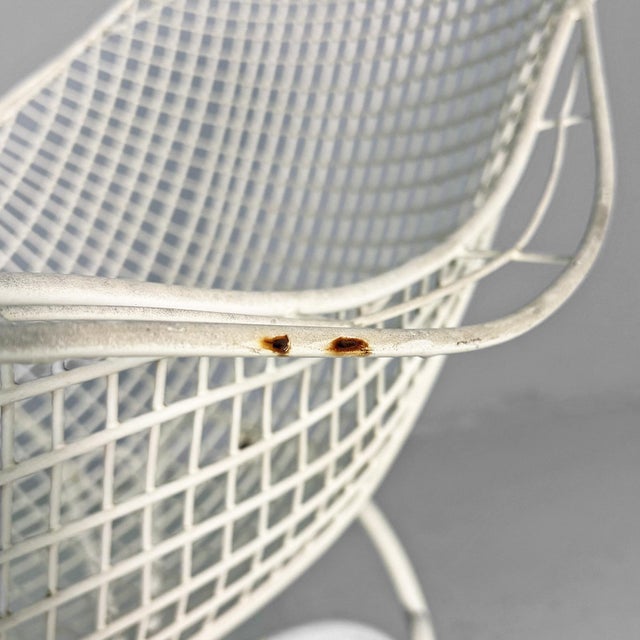 Italian White Iron Outdoor Chair, 1950s For Sale - Image 9 of 14