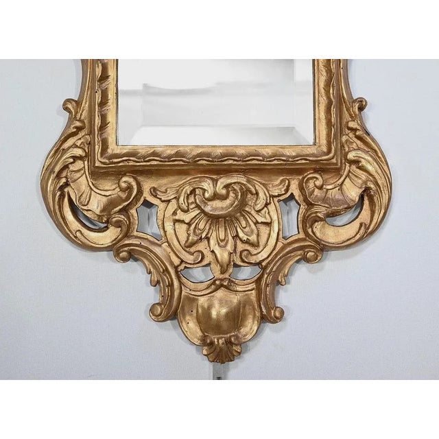Louis XV Mirror in Gilded Wood, Late 19th Century For Sale - Image 9 of 12