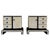 Metal Art Deco Parchment and Black Lacquered Nightstands by Osvaldo Borsani, Italy, 1940s, Set of 2 For Sale - Image 7 of 7