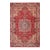 Shabby Chic Tabriz Red/Green Wool Rug - 9'6'' X 13'3'' For Sale