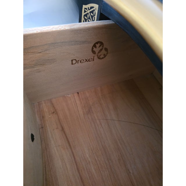 Metal Vintage Chinoiserie Bombe Dresser by Drexel Heritage For Sale - Image 7 of 7