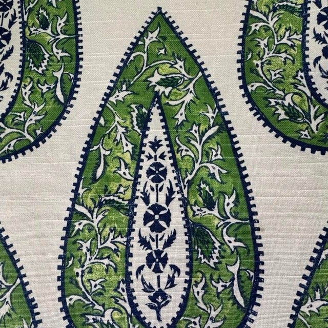 Modern Sofa in Bindi Kelly Paisley For Sale - Image 4 of 10