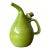 Vintage Italian Glazed Ceramic Olive Oil Pitcher For Sale