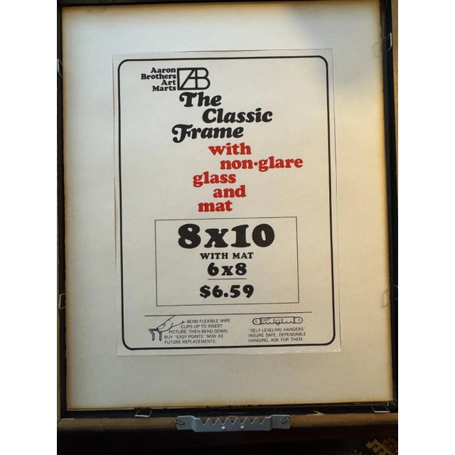 Mid-Century Pen & Ink Drawing of Italian Fish Bottle For Sale - Image 4 of 4