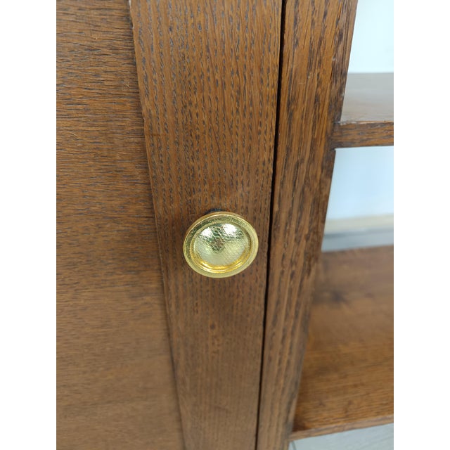 Art Deco Oak Shelving Unit, 1930s For Sale - Image 17 of 18