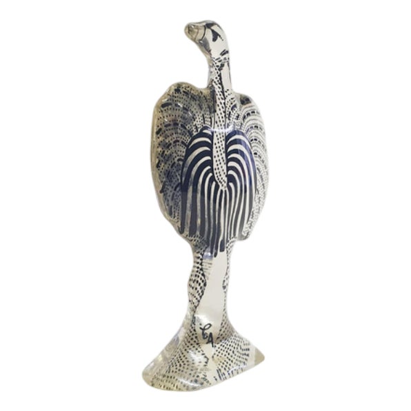 Ostrich Figurine in Acrylic by Abraham Palatnik, Brazil, 1970s For Sale