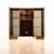 A beautifully crafted English walnut display cabinet dating from the 1950s, blending the elegance of late Art Deco design...