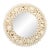 Vintage Shell Encrusted Round Mirror For Sale