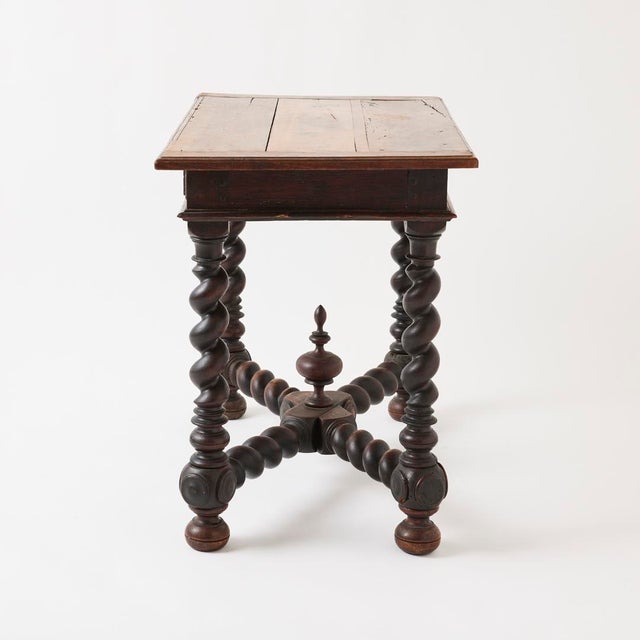 Antique French Barley Twist Table, 18th Century For Sale - Image 12 of 15