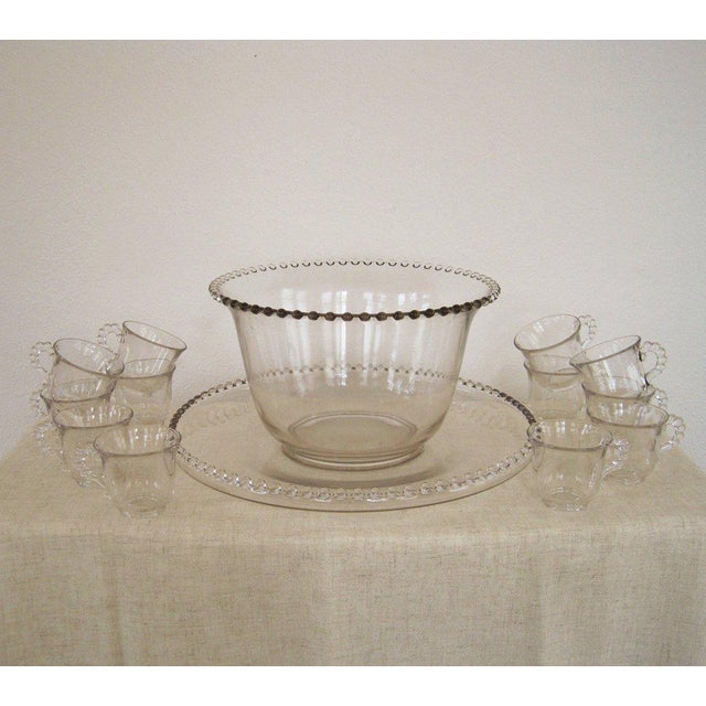 Vintage Imperial Candlewick Punch Bowl Set With Cups Set of 14 Chairish