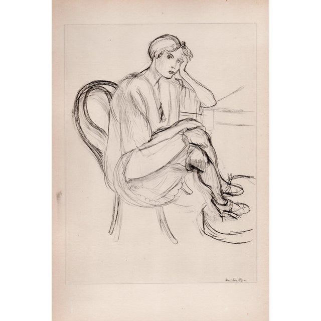 Matisse, Sitting Girl, Original Lithograph, 1920 For Sale - Image 9 of 10