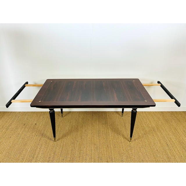 Art Deco Table in Macassar Ebony, 1940s For Sale - Image 4 of 18
