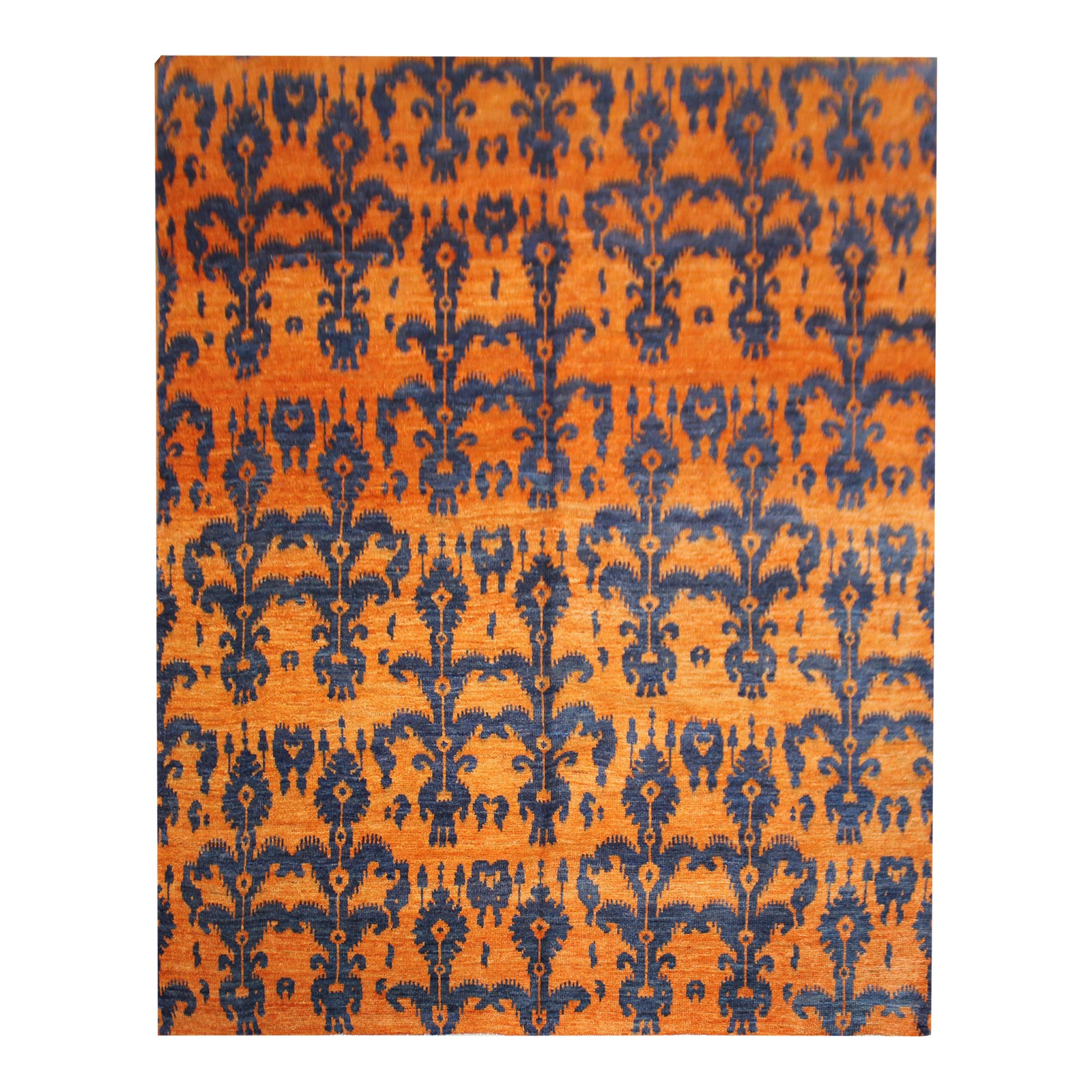 Hand Knotted Ikat Rug by Aara Rugs Inc. 9'3