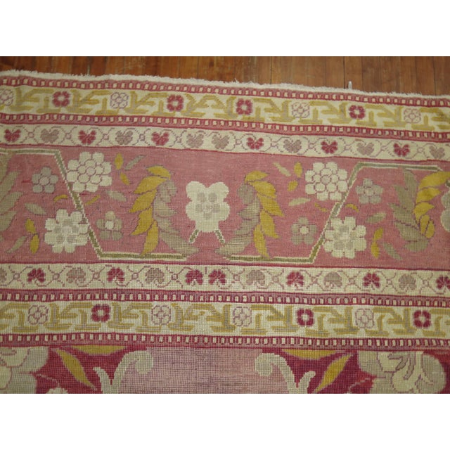 Antique Turkish Herekeh Rug - 12'6" x 14'10" For Sale - Image 4 of 6