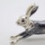 Vintage Italian Handmade Silver Running Hare Figurine, 1980s For Sale - Image 4 of 14