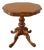Spanish Carved Wood Pedestal Side Table, Mid-20th Century For Sale