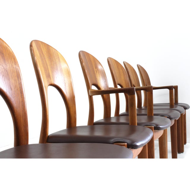 Vintage Danish Teak Dining Chairs by Niels Koefoed for Koefoeds Hornslet, 1960s, Set of 8 For Sale - Image 9 of 11