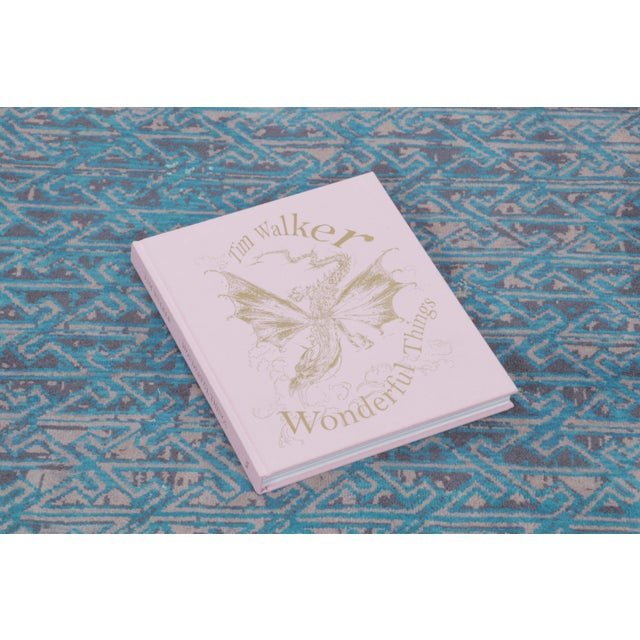 Textile Rug & Kilim’s Distressed Contemporary Rug With Greek Key Lattice in Blue Hues For Sale - Image 7 of 10