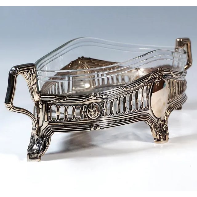 Art Nouveau Silver Jardinière from Koch & Bergfeld, 1890s For Sale - Image 4 of 8