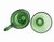 Vintage Hand-Blown Czech Bohemian Emerald Green Glass Pitcher & Matching Goblet For Sale - Image 4 of 4