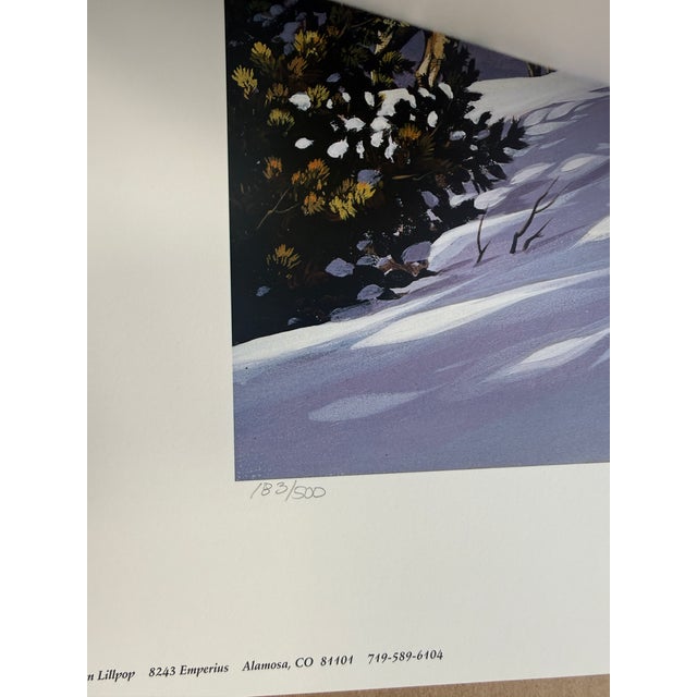Brown 1990s Jocelyn Lillpop Russell Sand Dunes Delegation Signed Numbered Wildlife Print Mule Deere Mountains For Sale - Image 8 of 8