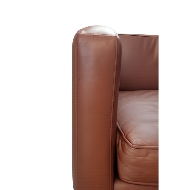 Brown Mid 20th Century Bradington & Young Brown Leather Chair For Sale - Image 8 of 10