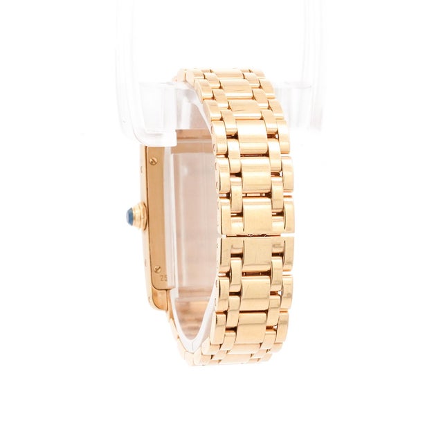 Cartier Cartier Tank Americaine 18k Gold Ladies Watch For Sale - Image 4 of 8