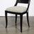 Set of Six Art Deco Sculptural Dining Chairs in Ebonized Walnut & Taupe Mohair For Sale - Image 4 of 18