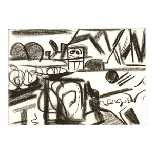 Mid Century Modern East Bay I Abstracted Landscape by Erle Loran